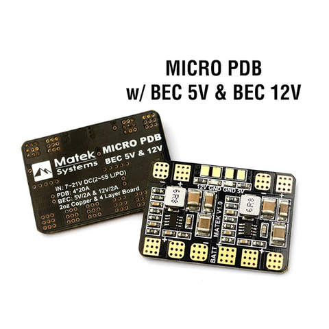 Matek Micro PDB w/ BEC 5V & 12V